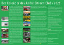 Citroën Kalender des André-Citroen-Clubs 2025